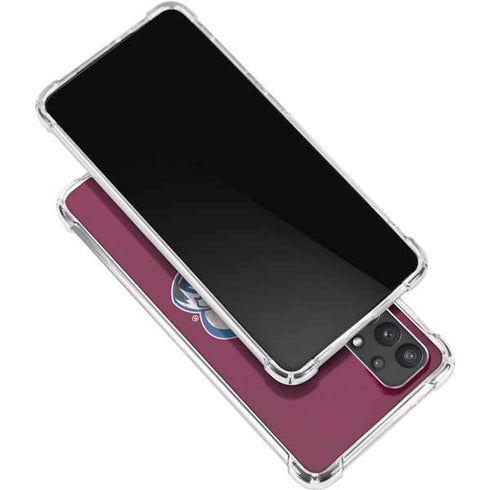 NHL Colorado Avalanche Distressed Galaxy A32 5G Clear Case