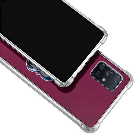 NHL Colorado Avalanche Distressed Galaxy A51 5G Clear Case