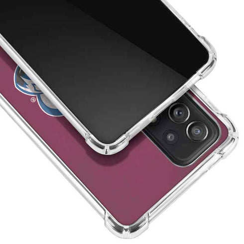 NHL Colorado Avalanche Distressed Galaxy A52 5G Clear Case