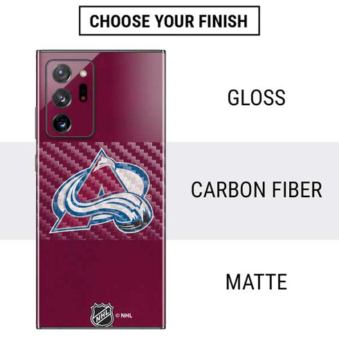 NHL Colorado Avalanche Distressed Galaxy Note20 Ultra 5G Skin