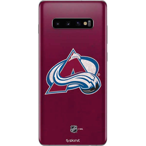 NHL Colorado Avalanche Distressed Galaxy S10 Plus Skin