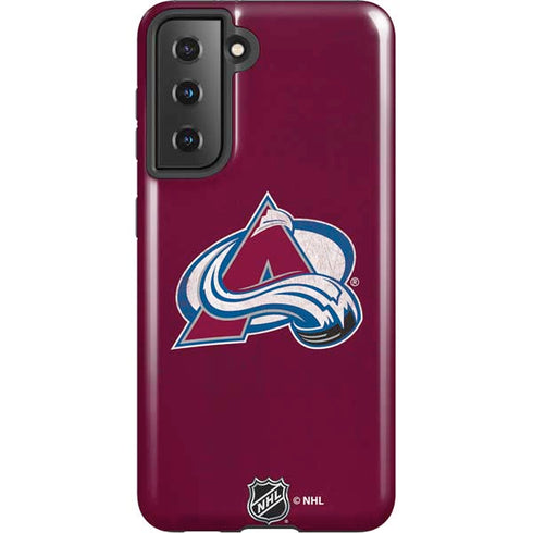 NHL Colorado Avalanche Distressed Galaxy S21 5G Pro Case
