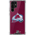 NHL Colorado Avalanche Distressed Galaxy S22 Ultra Clear Case