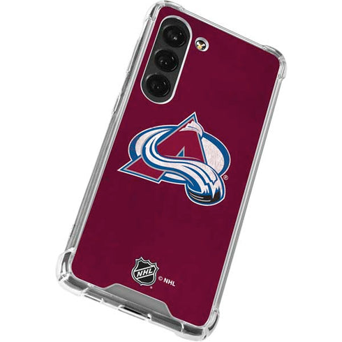 NHL Colorado Avalanche Distressed Galaxy S23 Clear Case