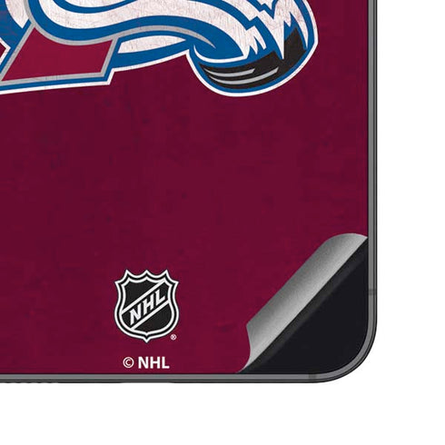 NHL Colorado Avalanche Distressed Galaxy S23 FE Skin