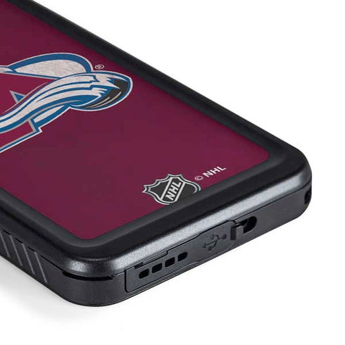 NHL Colorado Avalanche Distressed Galaxy S23 Plus Waterproof Case