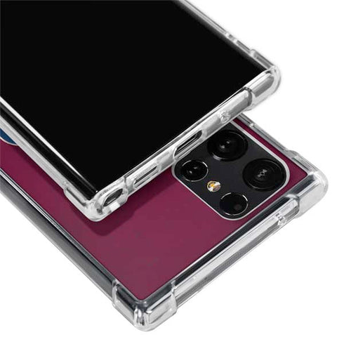 NHL Colorado Avalanche Distressed Galaxy S24 Ultra Clear Case