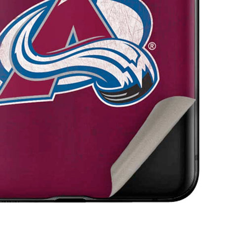 NHL Colorado Avalanche Distressed Galaxy Z Flip Skin