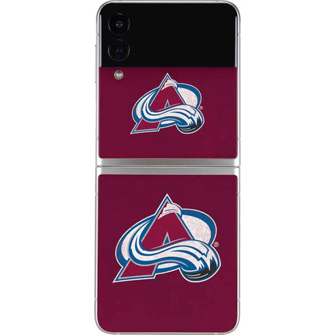 NHL Colorado Avalanche Distressed Galaxy Z Flip3 5G Skin