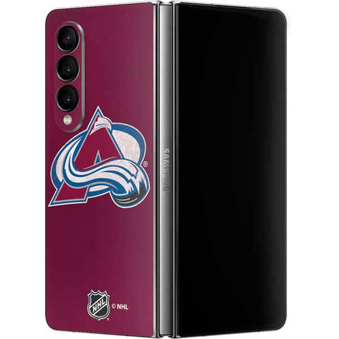 NHL Colorado Avalanche Distressed Galaxy Z Fold4 5G Skin