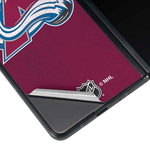 NHL Colorado Avalanche Distressed Galaxy Z Fold4 5G Skin