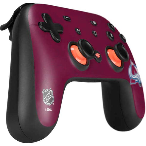 NHL Colorado Avalanche Distressed Google Stadia Controller Skin