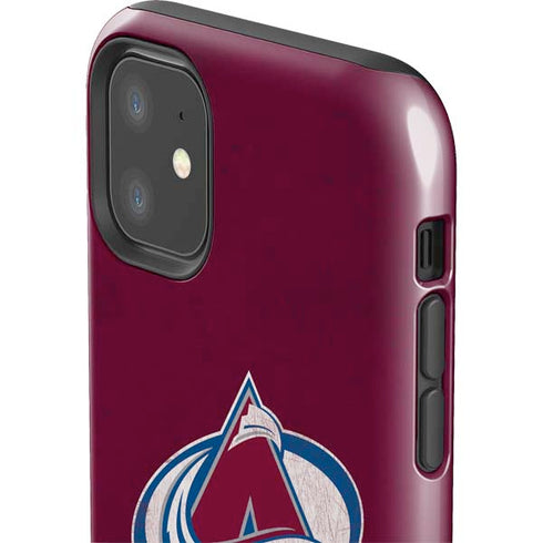 NHL Colorado Avalanche Distressed iPhone 11 Impact Case