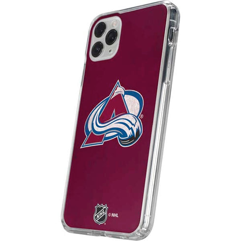 NHL Colorado Avalanche Distressed iPhone 11 Pro Clear Case