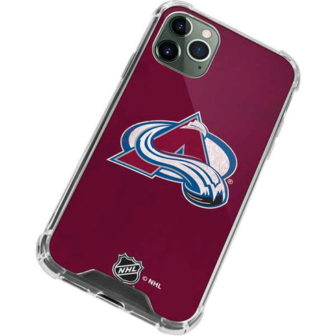 NHL Colorado Avalanche Distressed iPhone 11 Pro Max Clear Case