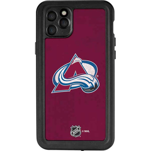 NHL Colorado Avalanche Distressed iPhone 11 Pro Max Waterproof Case