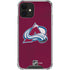 NHL Colorado Avalanche Distressed iPhone 12 Clear Case
