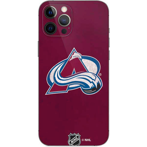 NHL Colorado Avalanche Distressed iPhone 12 Pro Max Skin