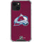 NHL Colorado Avalanche Distressed iPhone 13 Mini Clear Case