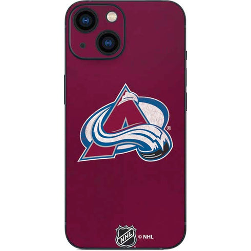 NHL Colorado Avalanche Distressed iPhone 13 Mini Skin