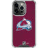 NHL Colorado Avalanche Distressed iPhone 13 Pro Clear Case