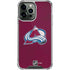 NHL Colorado Avalanche Distressed iPhone 13 Pro Max Clear Case