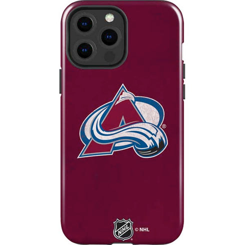 NHL Colorado Avalanche Distressed iPhone 13 Pro Max Impact Case