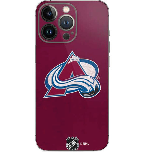 NHL Colorado Avalanche Distressed iPhone 13 Pro Skin
