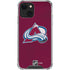NHL Colorado Avalanche Distressed iPhone 14 Clear Case
