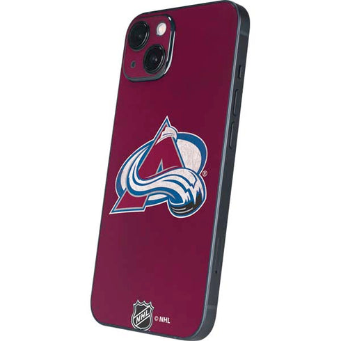 NHL Colorado Avalanche Distressed iPhone 15 Plus Skin