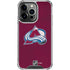 NHL Colorado Avalanche Distressed iPhone 14 Pro Clear Case