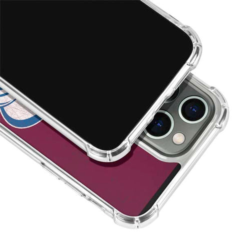 NHL Colorado Avalanche Distressed iPhone 15 Pro Clear Case