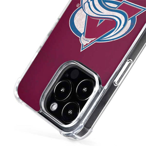 NHL Colorado Avalanche Distressed iPhone 15 Pro MagSafe Case