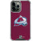 NHL Colorado Avalanche Distressed iPhone 14 Pro Max Clear Case
