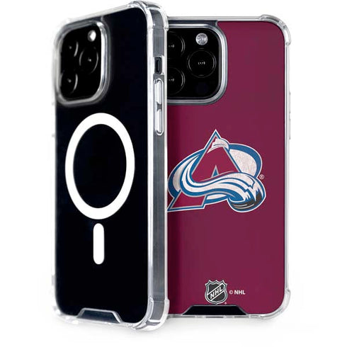 NHL Colorado Avalanche Distressed iPhone 15 Pro Max MagSafe Case