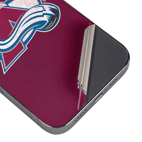 NHL Colorado Avalanche Distressed iPhone 14 Pro Skin