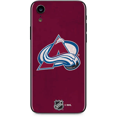NHL Colorado Avalanche Distressed iPhone XR Skin