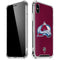 NHL Colorado Avalanche Distressed iPhone XS Max Clear Case