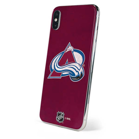 NHL Colorado Avalanche Distressed iPhone XS Skin