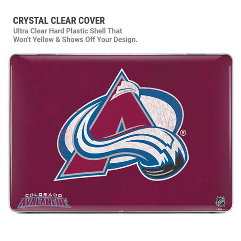 NHL Colorado Avalanche Distressed MacBook Air 15in (2023-2025) Case plus Skin