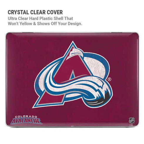 NHL Colorado Avalanche Distressed MacBook Pro 16in (2021-25) Case plus Skin
