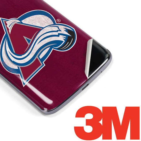 NHL Colorado Avalanche Distressed Moto E5 Plus Skin
