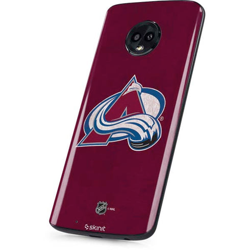 NHL Colorado Avalanche Distressed Moto G6 Skin