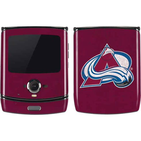 NHL Colorado Avalanche Distressed Motorola RAZR Skin