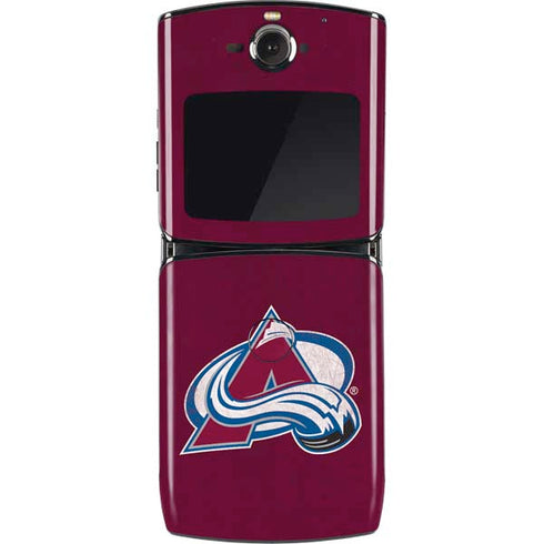NHL Colorado Avalanche Distressed Motorola RAZR Skin