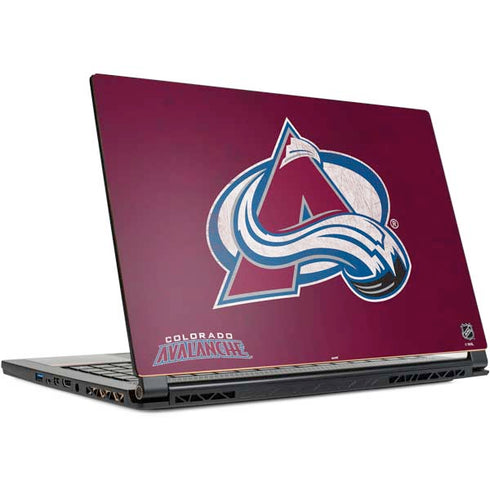 NHL Colorado Avalanche Distressed MSI GS65 Stealth Laptop Skin