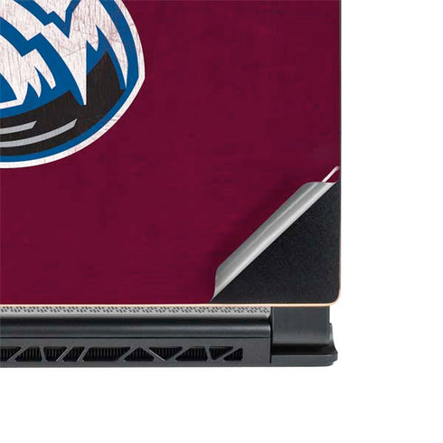 NHL Colorado Avalanche Distressed MSI GS65 Stealth Laptop Skin