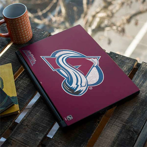NHL Colorado Avalanche Distressed MSI GS65 Stealth Laptop Skin