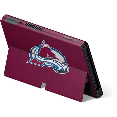 NHL Colorado Avalanche Distressed Nintendo Switch OLED (2021) Skin