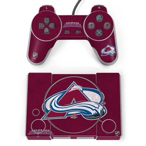 NHL Colorado Avalanche Distressed PlayStation Classic Bundle Skin